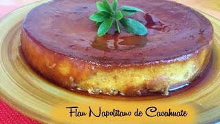 Flan Napolitano de Cacahuate SIN HORNO [upl. by Lovmilla473]