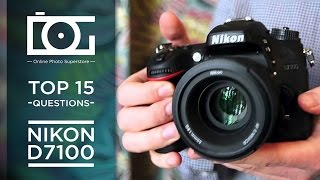 TUTORIAL  Top 15 Most Common Questions for NIKON D7100 Camera [upl. by Azial]