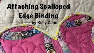 Attaching Scalloped Edge Binding [upl. by Aihcila]