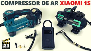 COMPARATIVO COMPRESSOR DE AR XIAOMI 1S SUPER PORTÁTIL COMPRESSOR MAKITA 18V E COMPRESSOR KROAK 12V [upl. by Nnail]