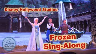 Frozen SingAlong  Walt Disney World  Hollywood Studios  Let it Go  Hyperion Theater  Anna Elsa [upl. by Tega]