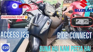 ACCESS 125 RIDE CONNECT MODEL DETAIL REVIEW ONROAD PRICE SPECS MILEAGE MOTOBOTS INFO access125 [upl. by Aitsirk]