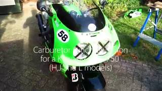 Synchronization Carburetors Kawasaki ZXR 750 [upl. by Compton976]