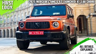 2025 MercedesAMG G 63 Launched  360 Crore  Explained All Changes Spec Features And More [upl. by Enyleve243]