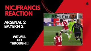 ARSENAL FIGHT BACK TO DRAW AGAINST BAYERN SAKA DENIED PENALTY Arsenal 2  Bayern Munich 2 REACTION [upl. by Noseaj297]