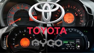 Toyota Aygo 0100 KMH 060 MPH ACCELERATION BATTLE [upl. by Epner556]