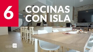 6 COCINAS con ISLA que te ENCANTARÁN [upl. by Nauqahs]