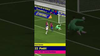 Pedri Goal ⚽ football efootball pedri [upl. by Nilahs118]