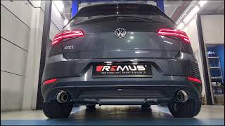 REMUS SPORTS EXHAUST SYSTEMS VOLKSWAGEN GOLF GTI MK75 CATBACK HOMOLOGATED SPORTS EXHAUST SYSTEM [upl. by Harbard673]