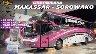 LINE PERDANA BUS BARU PO BINTANG KATULISTIWA  Makassar  Sorowako [upl. by Lumbard]