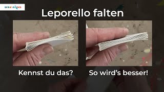 Leporello falten – einfache Anleitung – saubere Kanten [upl. by Elrae]