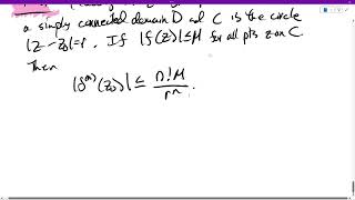 Section 55 Cauchys Inequality and Infinite Differentiability [upl. by Einnob903]