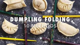 10 ways to fold dumplings [upl. by Yebba]