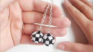 Tutorial orecchini perle ingabbiate con tila beads [upl. by Coster]