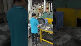 Polishing process of barbecue grill accessories machine process factory manufacturing grill [upl. by Kellby]