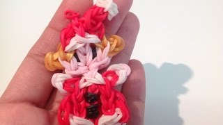 Rainbow Loom Nederlands Mini Kerst Meisje Original Design [upl. by Crichton]