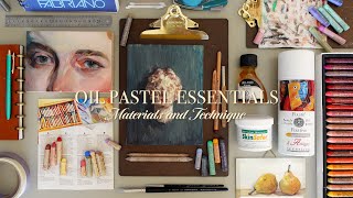 Oil Pastel Essentials  Materials and Technique [upl. by Ahsinaj]