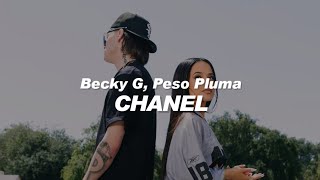 Becky G Peso Pluma  Chanel 💔 LETRA [upl. by Yaner]