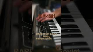 TOM 1501  RARE USSR Analog Strings Synthesizer  Piano Synth [upl. by Aliab8]