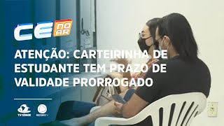 ATENÇÃO carteirinha de estudante tem prazo de validade prorrogado [upl. by Ahsiemac650]