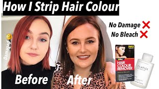 Red to Brown Hair  How I Strip Hair Dye  Rhiannon Mair [upl. by Ytitsahc]