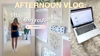 GETTING BACK INTO A ROUTINE after school productive study vlog [upl. by Ahsaeym]