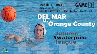 20180304 14U Del Mar v Orange County Futures wknd 3 Game 1 [upl. by Ayotyal]