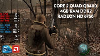 Resident Evil 4  Core 2 Quad Q8400  4GB DDR2  HD 6750 [upl. by Aramaj]