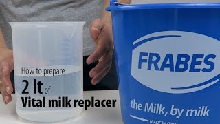 How to prepare 2lt of Vital milk replacer [upl. by Ariet267]