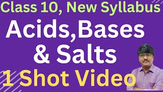 AcidsBases ampSalts 1 Shot Video Class 10 New Syllabus 2024physicsconceptsbyalisir [upl. by Helena]