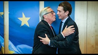 Le chancelier autrichien Sebastian Kurz refuse dembrasser Juncker RUPTLY 241017 [upl. by Assirek235]