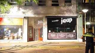 Middelbrand bij broodjeszaak broodje jaap in arnhem [upl. by Eelak]