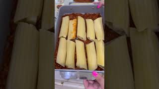 How to Make Easy String Cheese Stuffed Manicotti  Simple 6Ingredient Pasta Recipe [upl. by Morrison624]