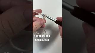 How to make a chain stitch [upl. by Esekram452]