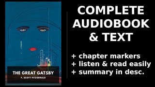 The Great Gatsby 💖 By F Scott Fitzgerald FULL Audiobook [upl. by Dunson]