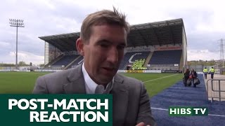 ▶ Hibs TV Alan Stubbs Reviews Falkirk 0 Hibernian 3 [upl. by Aleel]