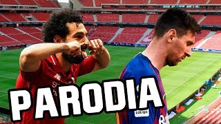 Canción Liverpool vs Barcelona 40 y vs Tottenham Parodia Tumbando el Club y Otro Trago [upl. by Ymrots278]