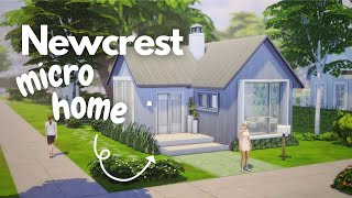 NEWCREST MICRO HOME🏡 The Sims 4 Speed build  No CC [upl. by Eimoan]