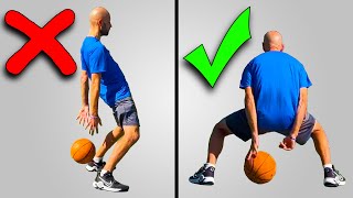 How To Dribble Behind The Back For Beginners MISTAKES FIXES amp DRILLS [upl. by Ycnej876]