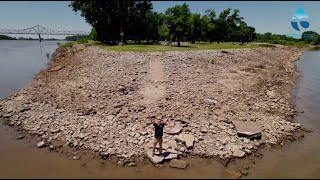 Mississippi River And Ohio River Confluence A Major Historical Location [upl. by Okoyik140]