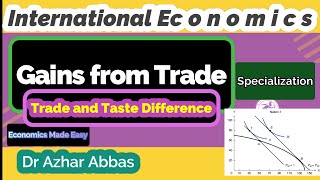 Gains from Trade  Exchange amp Specialization  Trade and Taste Differences  Basis for Trade [upl. by Suryc]