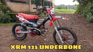 XRM 125 UNDERBONE BUILD  65MM208CC 2 VALVES [upl. by Euqinom543]