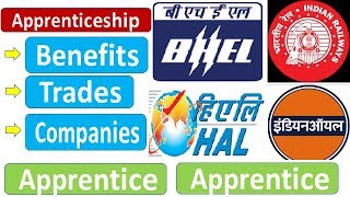 Benefits of apprenticeship  RailwayIOCLBHELHAL amp ONGC are good for apprenticeship [upl. by Seyah597]