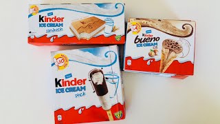 LODY KINDER  TEST  ROŻEK KINDER BUENO KINDER SANDWICH KINDER STICKS  Zafascynowana [upl. by Einafets757]