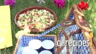 Rezept Gemischter spanischer Picknicksalat Ensalada campestre [upl. by Eidnim852]