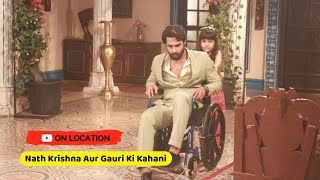 Nath Krishna aur Gauri Ki Kahani On Location  Jeet ki jaan bachai Shiv aur Gopi ne [upl. by Sucramat]