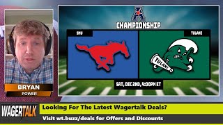 2023 AAC Championship Picks amp Preview  SMU Mustangs vs Tulane Green Wave Prediction and Picks [upl. by Anwahsad]