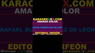 karaoke pepe tovar y los chacales  amargo dolor karaokemex [upl. by Cobbie]