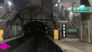 Metro de Paris Ligne 4  De Porte dOrléans à Porte de Clignancourt en cabine conducteur [upl. by Asiole]