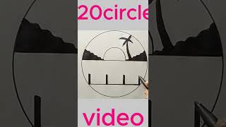 Circle Drawing 2024😀👇 art shorts youtubeshorts [upl. by Ashely]